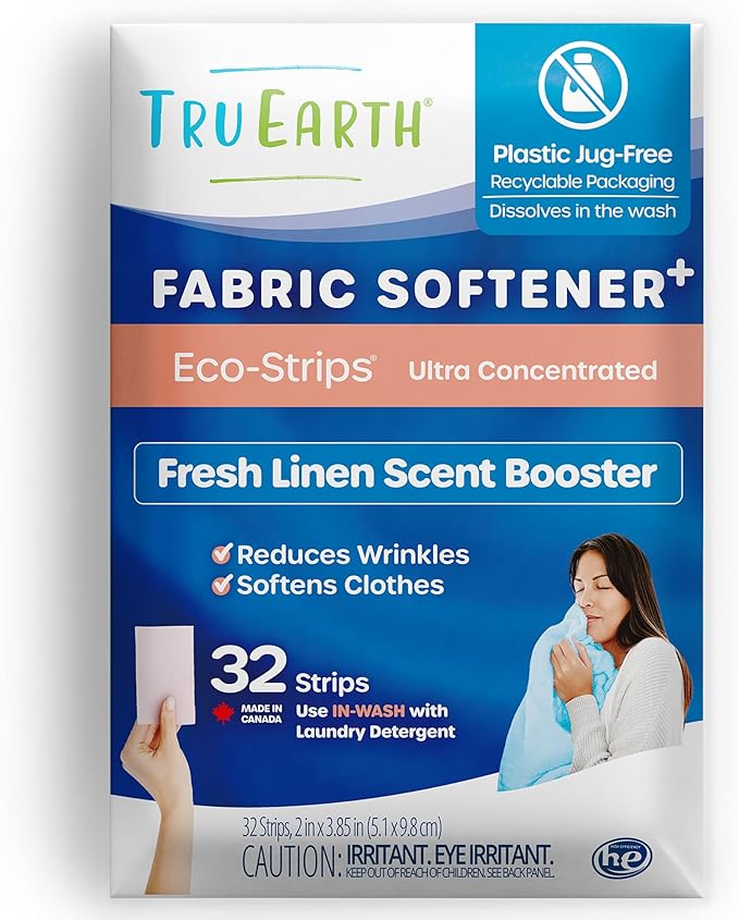 Tru Earth Platinum Laundry Essentials Bundle - Laundry Detergent Bundles Set with Fabric Softener, Laundry Sheets, Stain Remover Stick and Dryer Balls - Fresh Linen