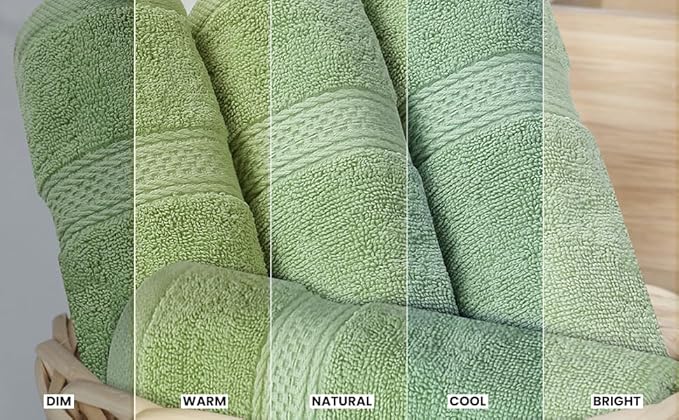 Utopia Towels 8 Piece Premium Towel Set, 2 Bath, 2 Hand, and 4 Wash Cloths, 600 GSM 100% Ring Spun Cotton, Highly Absorbent Towels for Bathroom, Gym, Hotel, and Spa, Sage Green