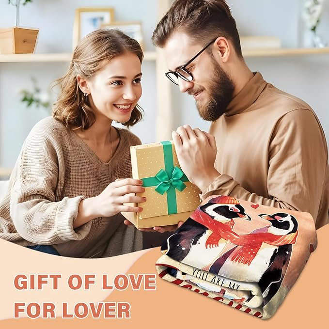 Anniversary Blanket Gifts, Romantic Gifts for Women Men, Wedding, Valentine's Day, Birthday Gifts for Wife, Girlfriends, Husband, Couples Blanket Gifts for Chritsmas Thanksgiving 50x60