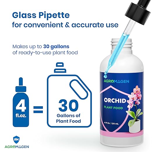 Plant Food with Essential Nutrients & Chelated Micronutrients, Liquid Fertilizer (4 fl.oz.) (Orchid)