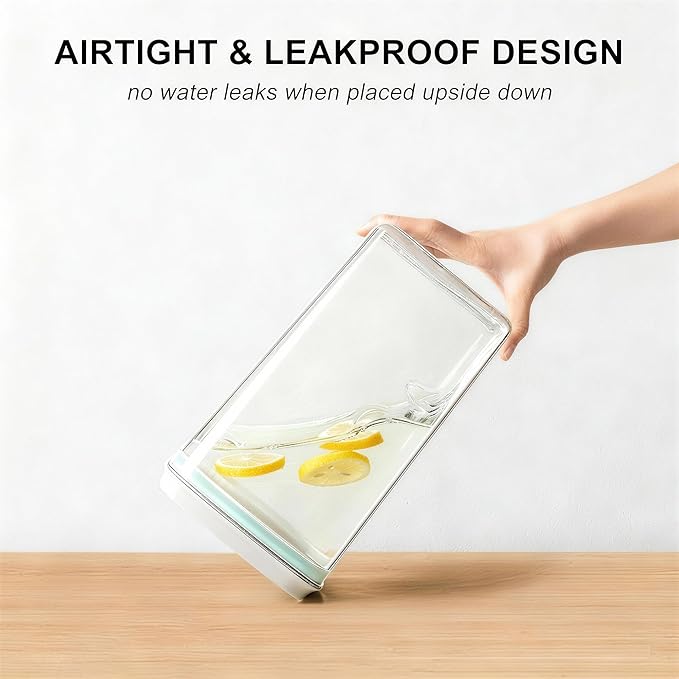 Airtight Food Storage Container with Pop Lid & 130ml Scoop, 4L/4.2qt *2 BPA-Free Cereal, Rice, Flour, Pasta & Snack Container, Stackable & Durable,Kitchen Pantry Organizer