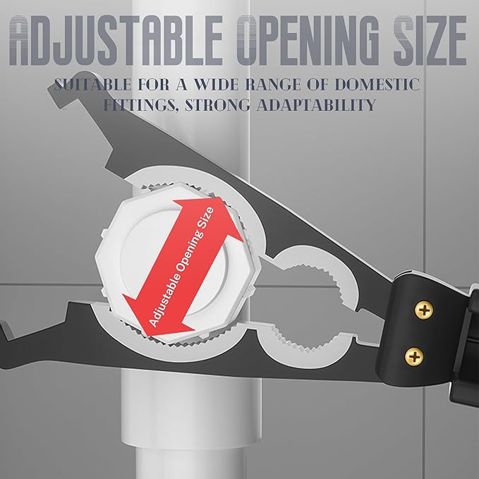 Bathroom Wrench, ABS Wrench Faucet Plumbing Tool, Plumber Sink Installation Pipe Extractor, Multi-Function Installation Tool, Suitable for Installing Pipes under Bathrooms,Toilets,Kitchens,and Sinks