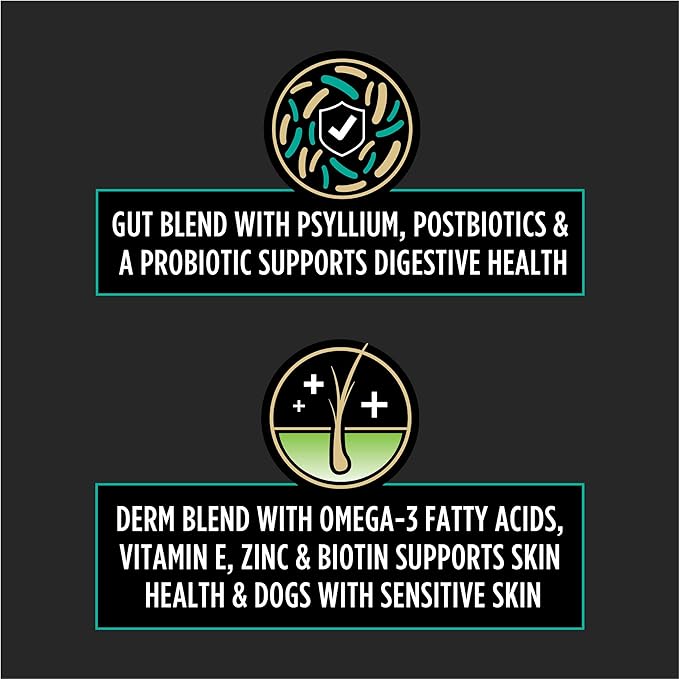 Purina Pro Plan Veterinary Supplements Multi Care Canine Chews for Dogs, with Omega 3, Supports Skin, Immune and Gut Health - 30ct Pouch