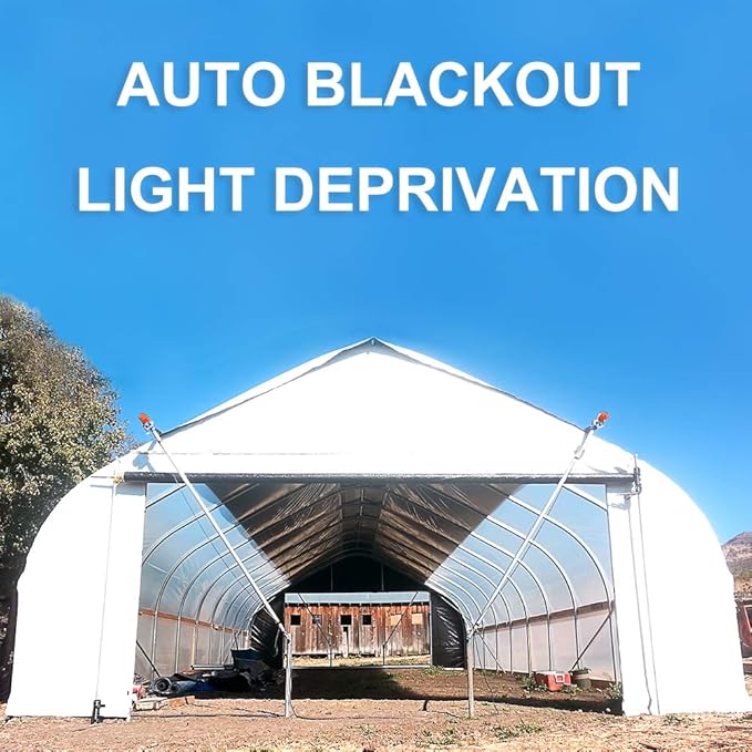 UYGALAXY 100W Greenhouse Film Roll Up Motor with Limit Switch, Waterproof Electric Greenhouse Film Curtain Roller Frame Shed DC 24V 2.8RPM for Greenhouse Ventilation, Automatic Venting