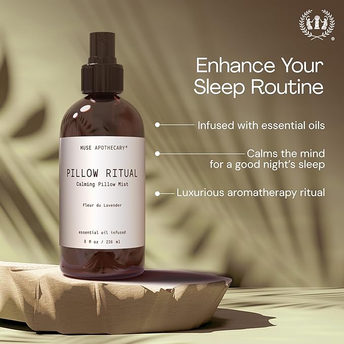 Muse Apothecary Pillow Ritual - Aromatic, Calming and Relaxing Pillow Mist, Linen and Fabric Spray - Infused with Natural Aromatherapy Essential Oils - 8 oz, Cara Orange + Fig + Blackberry Vanilla, 2