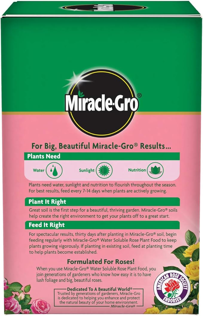 Miracle-Gro Rose Plant Food Rose Fertilizer (6 Pack), 1.5 lb