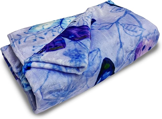 Cute Butterfly Blanket for Women Girls Kids Adults 50" x 60", Flannel Throw for Sofa Couch Bed Living Room, Gifts for Animal Lovers