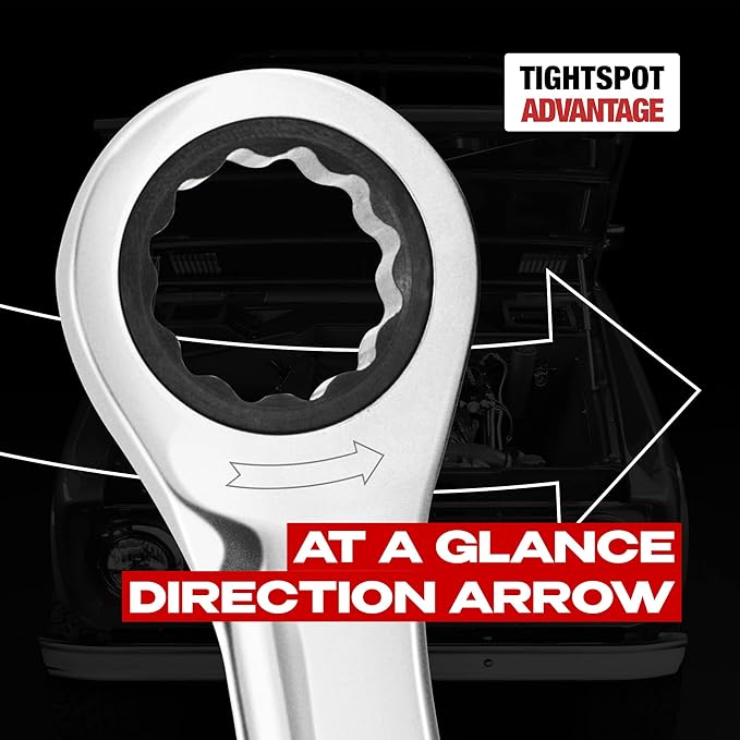 Jaeger 9 mm Ratchet Combination Wrench with Precision Movement and Hardened, Polished Steel for Projects with Metric Tight Spaces