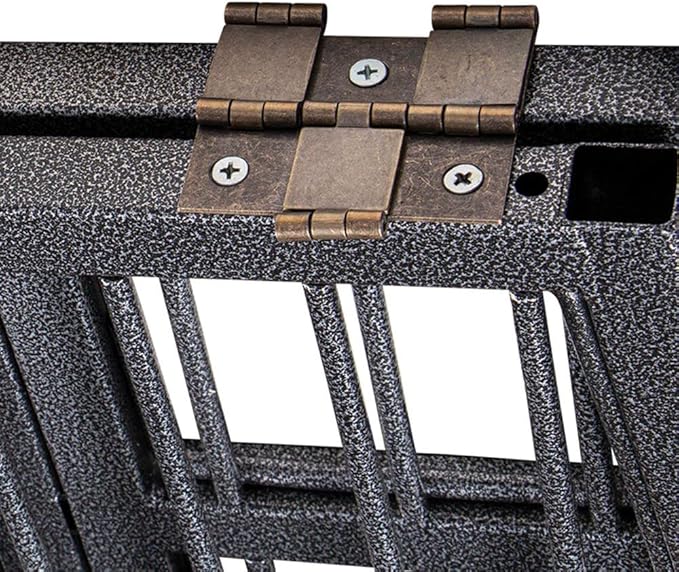 EASY-UP Titan Horse Stall Gates | Heavy-Duty Steel Construction | Rust-Resistant Finish | Ideal for Barn, Farm & Equestrian Use | Gate with Drop Down Yoke - 52" Wide | Color Gray Armor