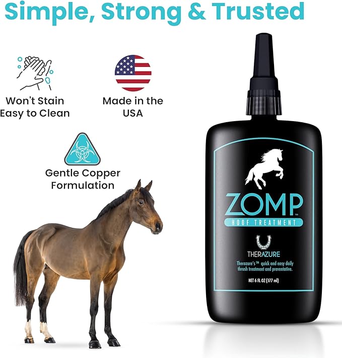 Horse Hoof Thrush Treatment and White Line Equine Care: Effective on Horses, Cows, Goats, Sheep, Pigs and All Hooved Animals Zomp