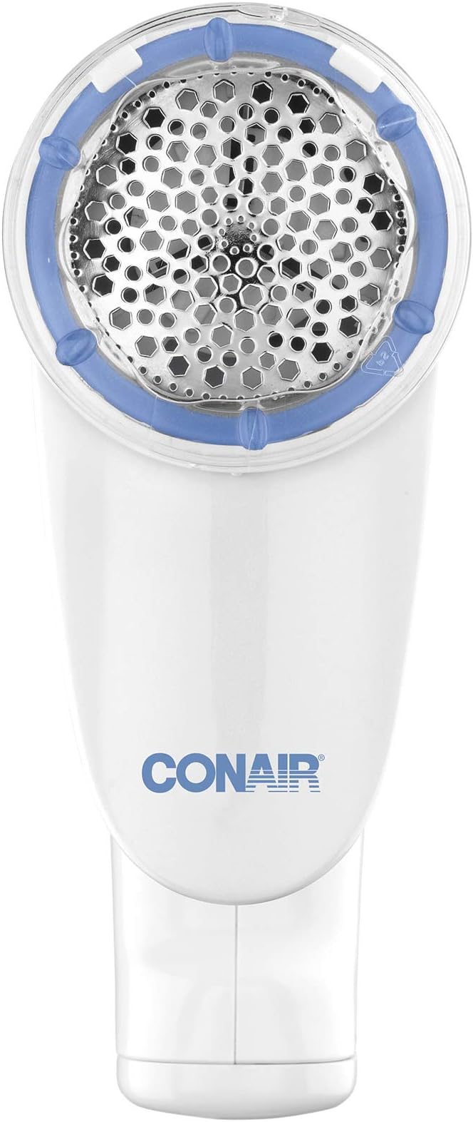 Conair Fabric Shaver and Lint Remover, Battery-Operated Portable Clothes Shaver with 3 Settings, Fuzz Remover for Sweaters, Clothing and Furniture, Large 2-Inch Shaving Head, White