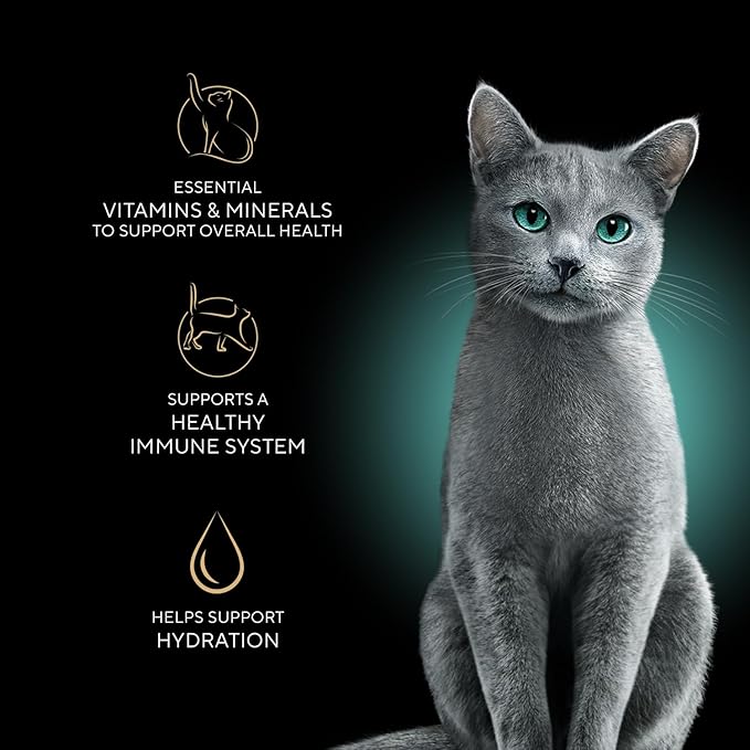 Sheba Perfect Portions Wet Cat Food Cuts in Gravy, Roasted Chicken Entree, with Sustainable Salmon, Tender Turkey Entree, 2.6 oz. Twin-Pack Trays (24 Count, 48 Servings)