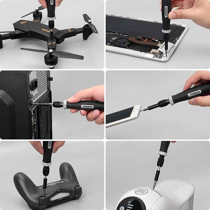 STREBITO Precision Screwdriver Set, 153 in 1 Electronics Tool Kit with Case, 140 PCS Magnetic Precision Bits - Computer, Laptop, iPhone, Macbook, PC, Game Controller, RC, Electronics, Phone Repair Kit