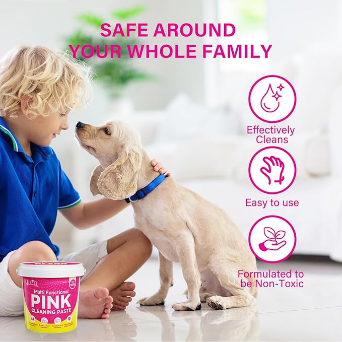 YCUO All Purpose Cleaner-The Pink Stuff-The Miracle All Purpose Cleaning Paste Clay Bar Cleans Stoves,Bathrooms,All Hard Surfaces–100% Natural Cleaning Product