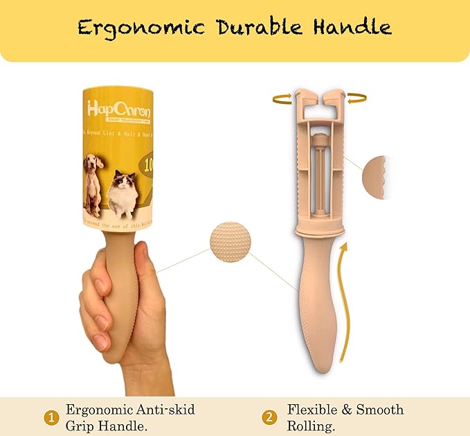 Extra Sticky Lint Roller Refills Only, Total 600 Easy Tear Sheets, Fits Most 3.9"-4" Standard Size Lint Roller with Inner Diameter at 1.5", Works Great On Pet Hair