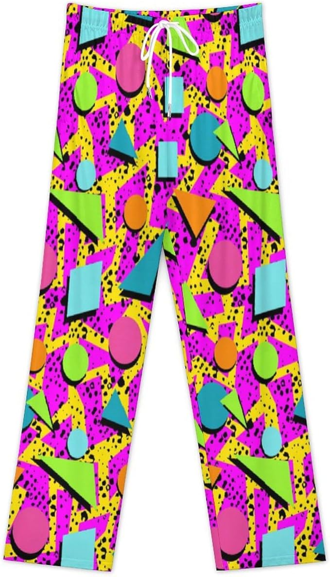 Funny Mens Pajama Pants Lightweight Soft Lounge Pant Sleep Pj Bottoms for Men With Pockets