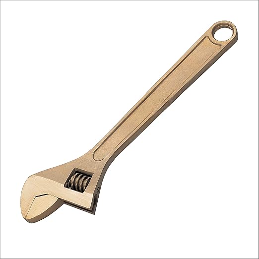 C.S. Unitec Adjustable End Wrench Non-Sparking, Non-Magnetic, Corrosion Resistant (Copper Beryllium) 200Mm (8In) TUV Certified EX501-8B