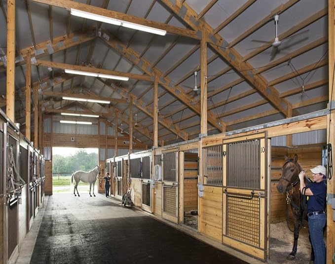 American Floor Mats - Horse/Stable Mats - Heavy Duty Stall Mats - Thick, Durable Rubber Flooring Solid Black 3/8" Thick - 3' x 4' Mat