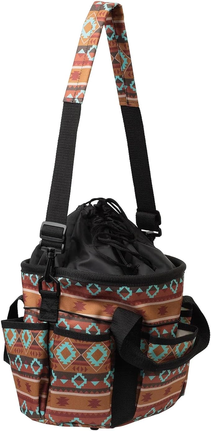 Weaver Leather Horse Grooming Kit, 7-piece Brush Set with Organizer Tote Bag, Equine Care, Horse Track Room Equipment, Grooming Supplies, Lost Creek