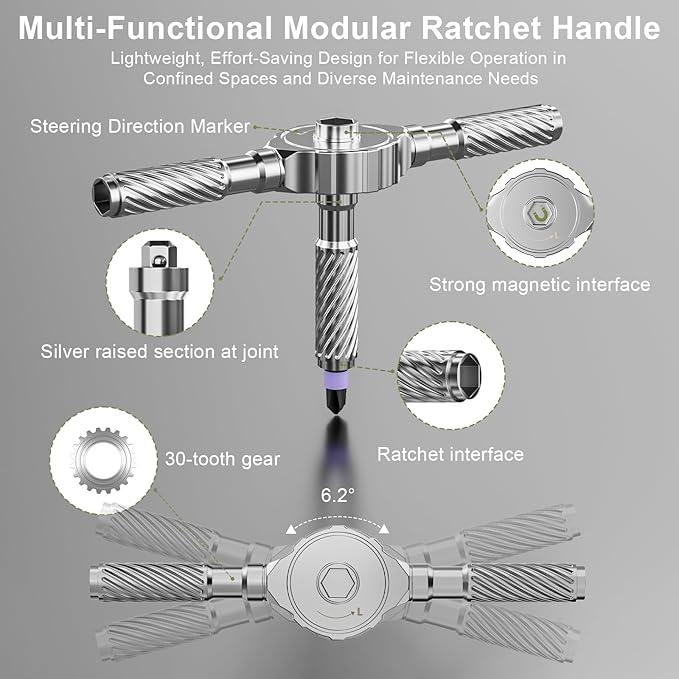 40 in 1 Magnetic Screwdriver Set,Portable Ratcheting Screwdriver Set with Storage Case,S2 Steel Multi Bit Magnetic Drive Set,DIY Detachable Precision Repair Tool Kit for Home & Professional Use
