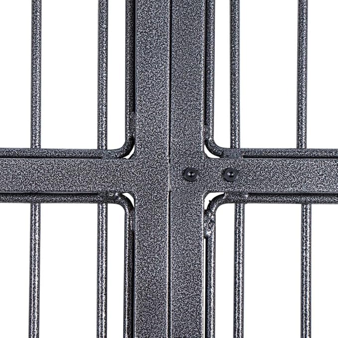 EASY-UP Titan Horse Stall Gates | Heavy-Duty Steel Construction | Rust-Resistant Finish | Ideal for Barn, Farm & Equestrian Use | Straight Gate - 52" Wide | Color Gray Armor