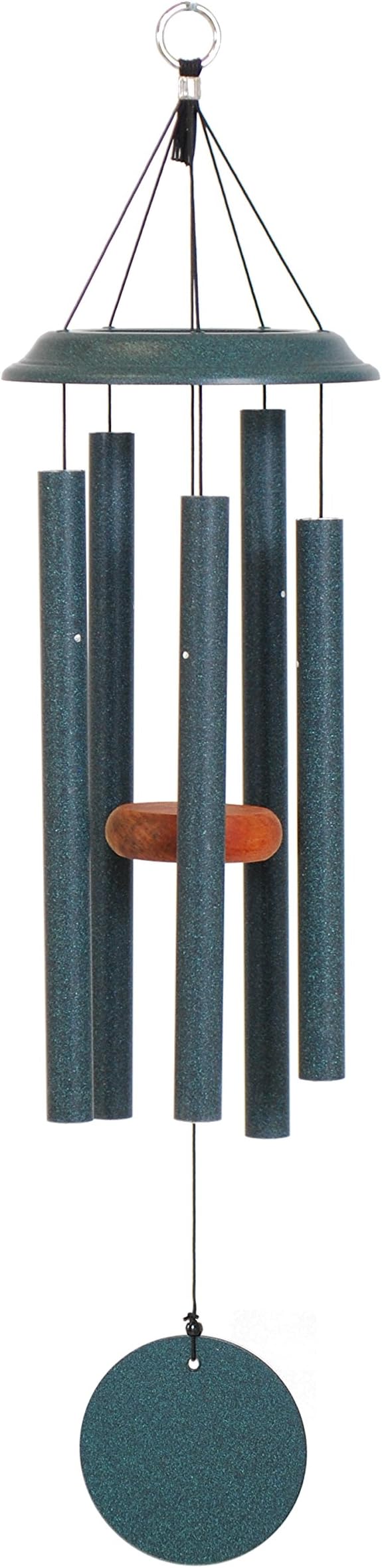 by Wind River - 29 inch Green Wind Chime for Patio, Backyard, Garden, and Outdoor décor (Aluminum Chime) Made in The USA