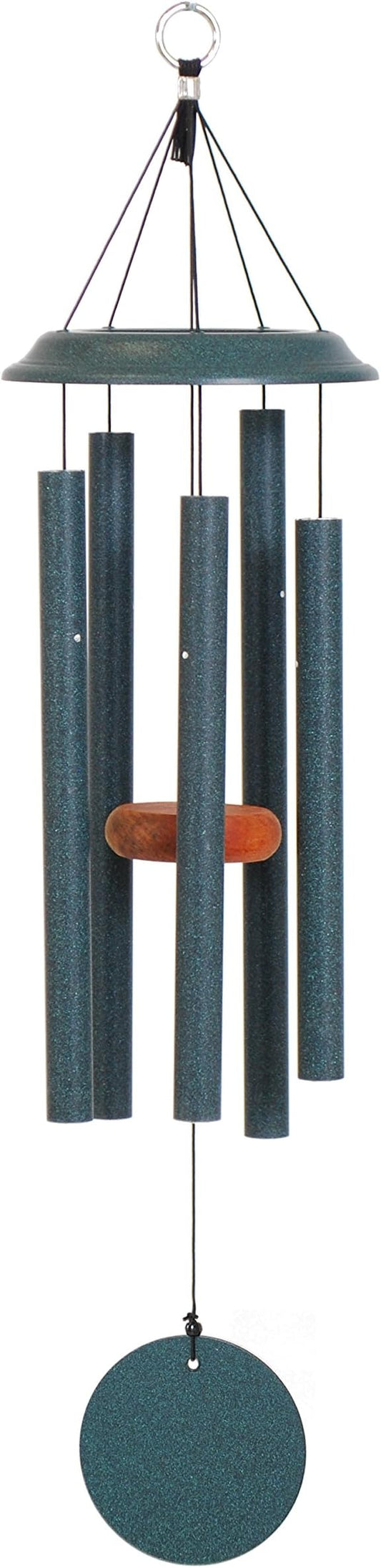 by Wind River - 29 inch Green Wind Chime for Patio, Backyard, Garden, and Outdoor décor (Aluminum Chime) Made in The USA
