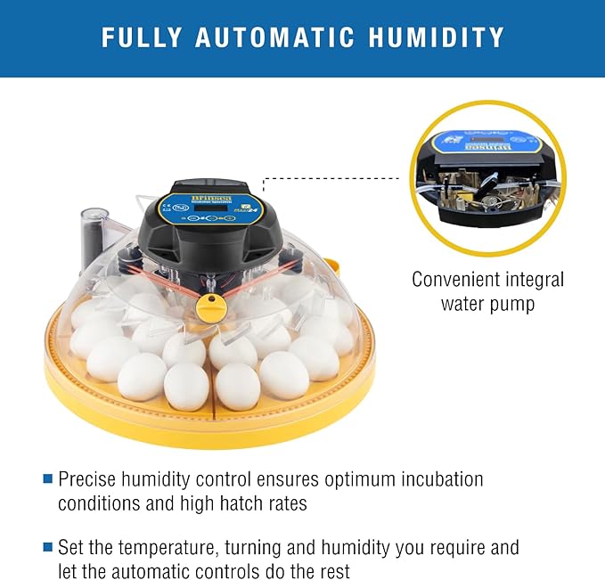 Brinsea Maxi 24 EX Connect App Controlled Egg Incubator with Automatic Humidity Control and Egg Turning for Hatching 24 Chicken, Duck, Other Eggs. Precision App-Driven Digital Controls and Alarms