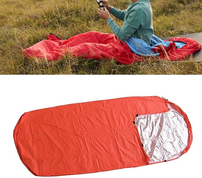 Thermal Survival Bivvy Sacks for Camping Outdoor Emergencies Thermal Blanket Survival Sleeping Bag Emergencies