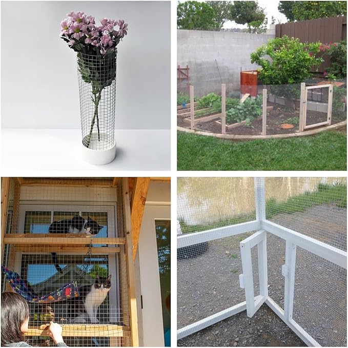 48x100ft Hardware Cloth 3/4 inch Chicken Wire Fencing，19 Gauge Hot-Dip Galvanized Wire Mesh Rolls, Welded Wire,Fencing Rabbits Wire Fence,Snake Fence，Gopher Wire