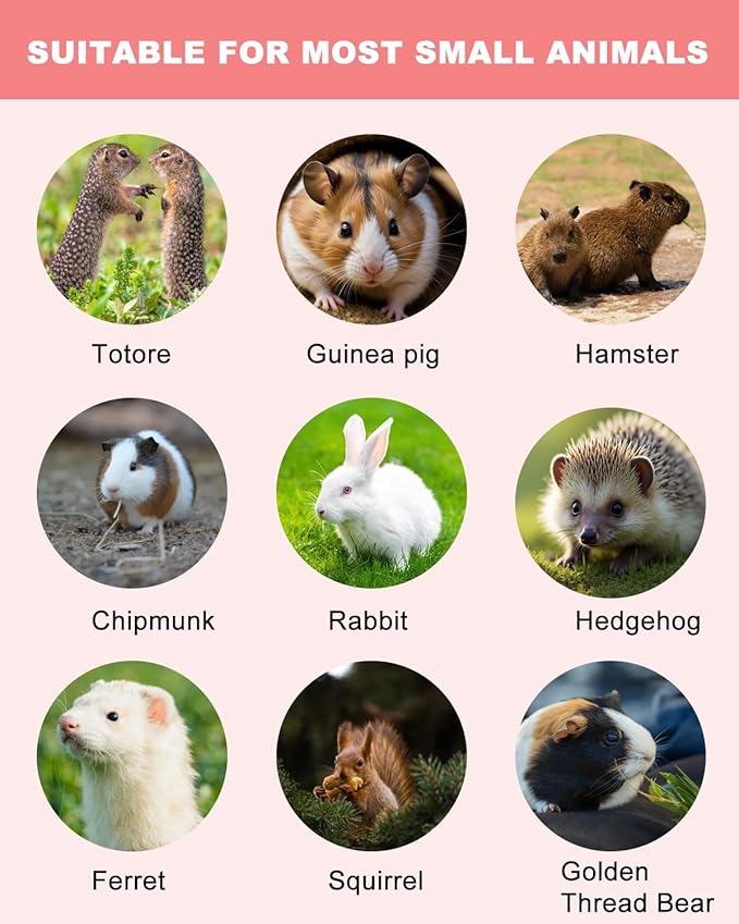 12PCS Hamster Chew Treats Strawberry Shape – Natural Timothy Hay Snacks for Small Animals, Teeth Grinding Toys for Hamsters, Rabbits, Guinea Pigs, Chinchillas