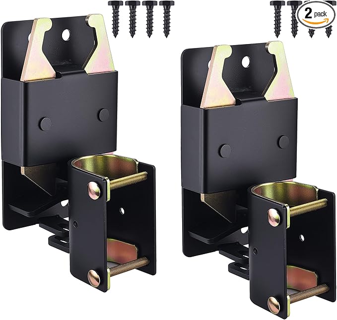 2 Pack 2-Way Heavy Duty Farm Gate Latch - Lockable Fence Gate Latch for Metal Tube Gate, Livestock Cattle, Horse Corrals, Ranches, Pastures, Pet Cages & Fences (Screws & Instructions Included)
