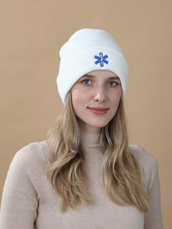 EMT Beanie Hat for Men Women EMTs Gifts Paramedic Gifts for Emergency Medical Technician Funny Stuff