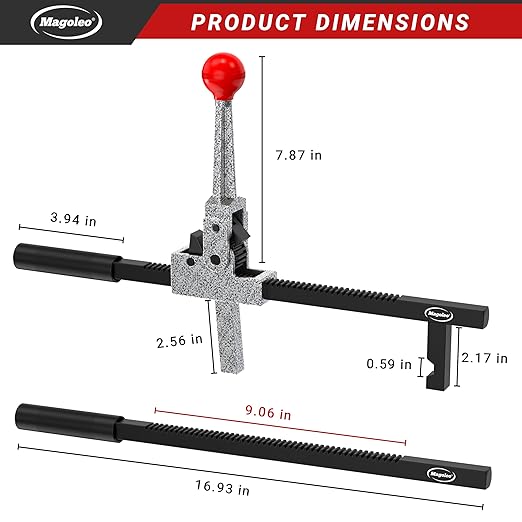 Chain Link Fence Stretcher Tool, Wire Puller Stretcher & Fence Tightener for Barbed & Woven Wire Fence, 9″ Ratchet Range, Easy One-Person Operation for Farm & Yard Projects