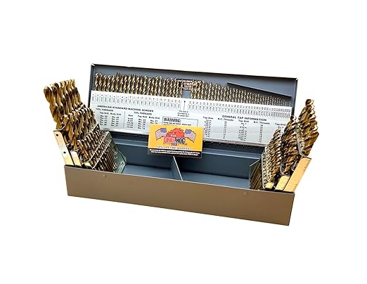 Drill Hog 115 Pc Drill Bit Set Cobalt M42 Fractional Letter Number