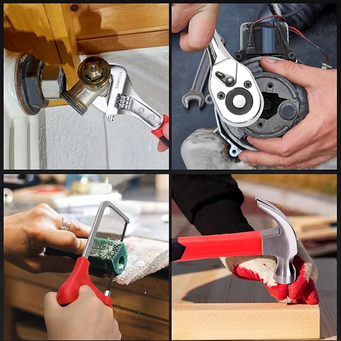 KingTool 276-Piece Tool Set Kit - Tool kit with 12V Cordless Power Drill Driver Toolbox Storage Case with Drawer, Drill Set Perfect for Homeowner, Diyer, Handyman