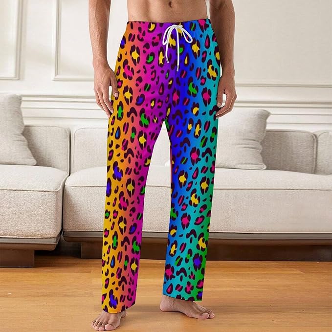 Funny Mens Pajama Pants Lightweight Soft Lounge Pant Sleep Pj Bottoms for Men With Pockets