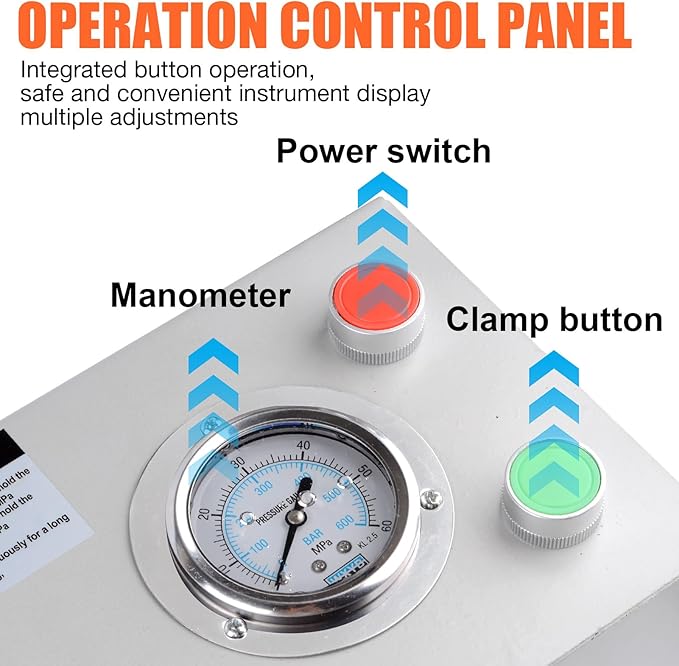 Professional Hydraulic Hose Crimping Machine with 8 Dies Set - Heavy Duty Hose Crimper Tool for Automotive Repair, Excavators, Agricultural Equipment - 110V Portable Electric Powered