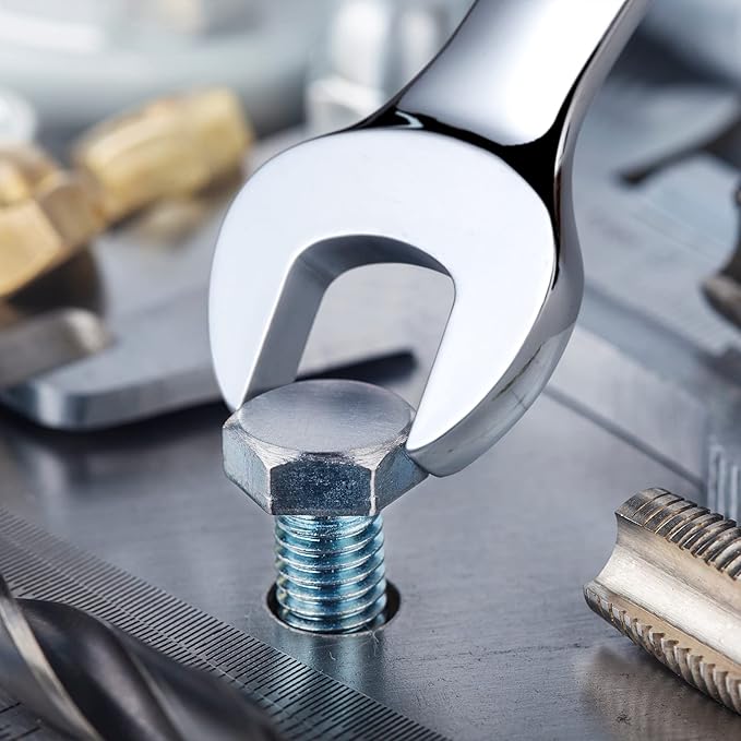 Jetech 3/4 Inch Ratcheting Combination Wrench, Industrial Grade Gear Span, 72-Tooth Ratchet, Made with Forged and Heat-Treated Cr-V Steel in Chrome Plating, SAE