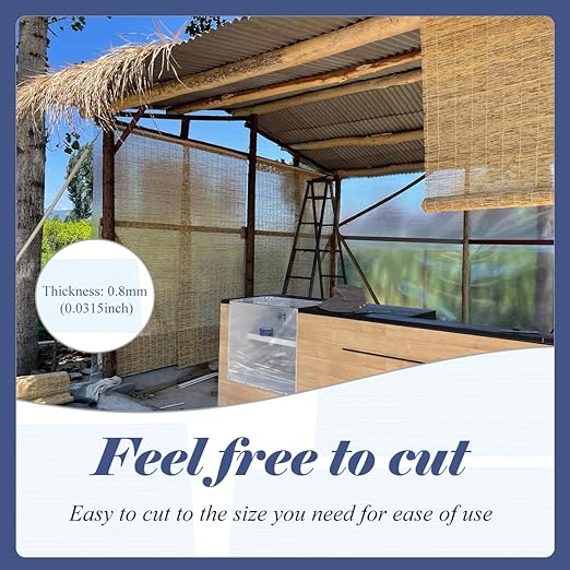 Polycarbonate Sheet 32.8Ft x 3.28Ft,DIY UV Resistant Polycarbonate Greenhouse Panels,Insulated Transparent Polycarbonate Roof Panels for Roof Farming Gardening Agriculture Courtyards Canopy