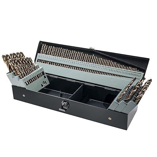 M35 5% Cobalt Drill Bits Set 115PCS (1/16"-1/2", A-Z, 1-60), Straight Shank Jobber Drill Bits, Metal HSS Twist Drill Bits for Stainless Steel Hard Metal and Cast Iron