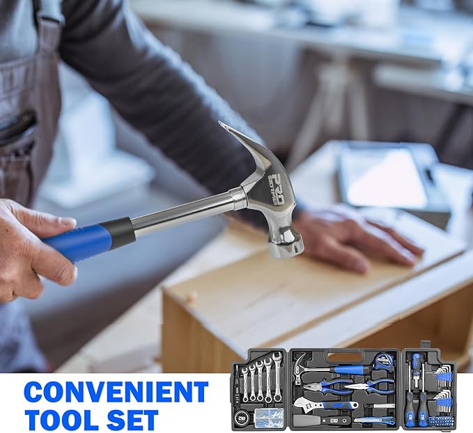 Prostormer 159-Piece Home Tool Set, General Household Tool kit with Storage Case,Household Basic Comlete Home Tool Kit for All Purpose