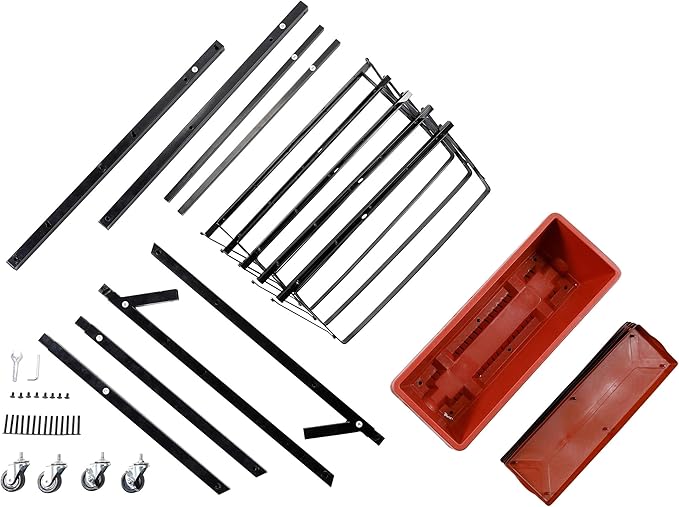 BIRDROCK HOME 5-Tier Vertical Garden Planter Bed - Raised Flower Stand - Rolling Plant Tower - Weather Resistant Box - Indoor or Outdoor - Herbs Flowers Berry’s Vegetables - Metal