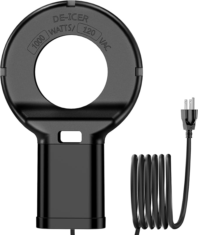 1000W Utility De-Icer Submersible Cast Aluminum Chicken Water Heater, Designed for Livestock Troughs and Outdoor Tanks