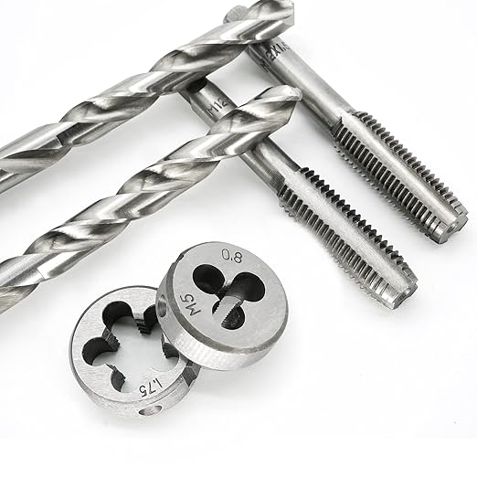 40PCS Tap and Die Set, Metric Size Standard M3 to M12, Threading Tool Set for Cutting External and Internal Threads with Adjustable Handles, Complete Accessories and Storage Case