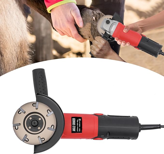Goat Hoof Trimmers Cattle Hoof Trimmers with 7 Blades Horse Hoof Cutter Knife Trimmer Electric Cow Hoof Trimming Plate Dis for Livestock Goats and Sheep Foot Hoof Trimmer Kit 750W