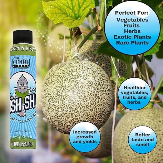 Fish Head Farms Organic Soil Conditioner for Yield and Flavor Enhancement. Improves Fertilizer Efficiency. Useful in both Garden Soil and Hydroponics Applications. 120 mililiters