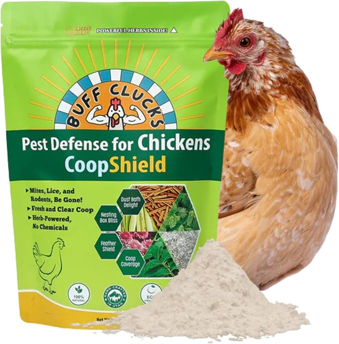 Dust Bath Herb Blend for Chickens - Keep Feathers Clean & Healthy - Food Grade, Natural Nesting Box Herbs for Bedding, Coop Floor, USA (12 oz)