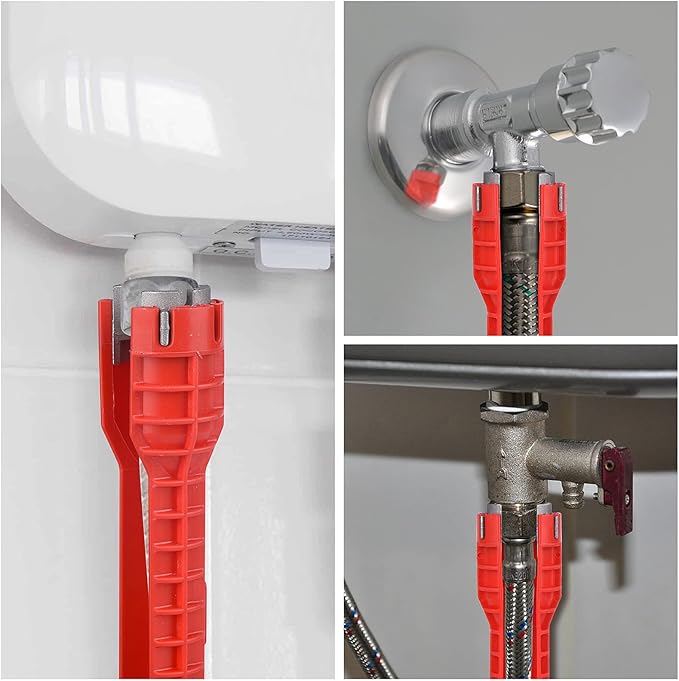 14-in-1 Multi-functional Wrench for Toilet, Sink, Bathroom, Kitchen Plumbing Installation and Repairs
