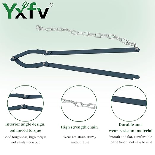 Barbed Wire Fence Stretcher and Tightener | 60-Second No-Staple Removal Tool for Electric, Horse & Net Fencing